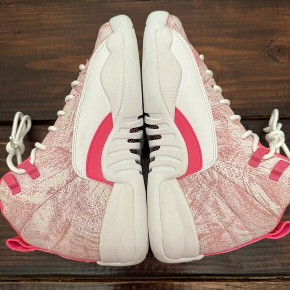 Air Jordan 12 Retro GS Arctic Pink Punch Shoes - Picture 6 of 9